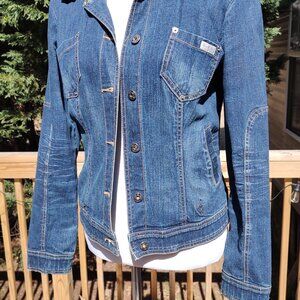 BABY PHAT Denim Blue Jean Jacket Womens Y2K Medium